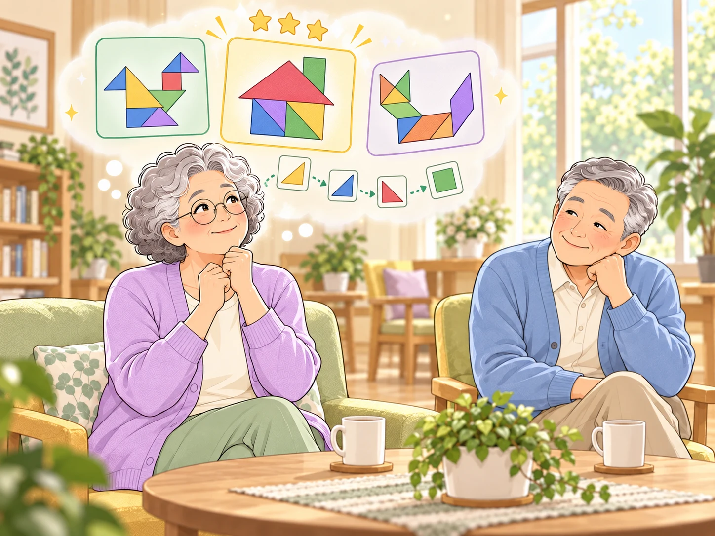 Explore memory, attention, spatial thinking and judgment in an independent brain-game program.